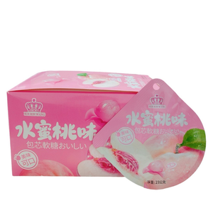 水蜜桃包芯軟糖23公克